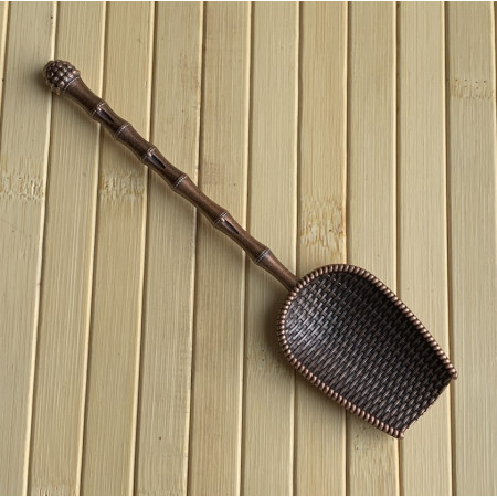 Чайная плетеная ложка из медного сплава